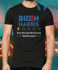 One Star Rating Review Biden Harris Funny Anti Biden Harris 2020 T-Shirts