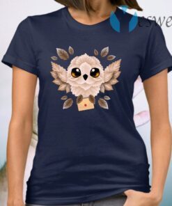 Owl Mail Of Leaves T-Shirt