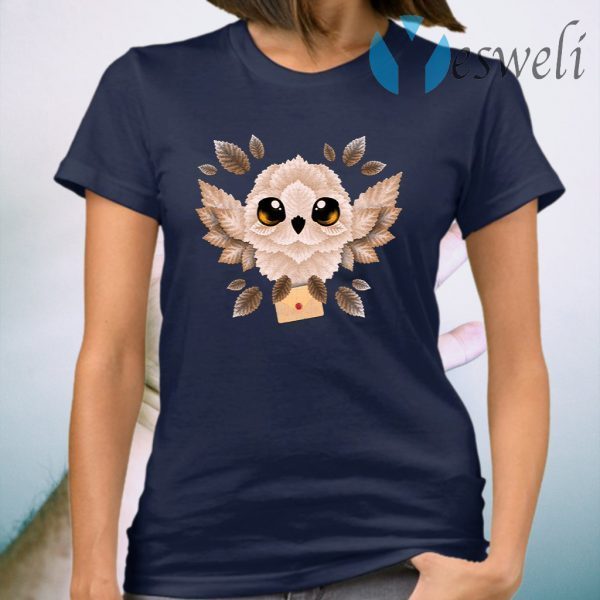 Owl Mail Of Leaves T-Shirt