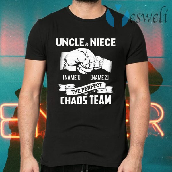 Personalized Uncle And Niece The Perfect Chaos Team Punching Hand Best Uncle Ever T-Shirts