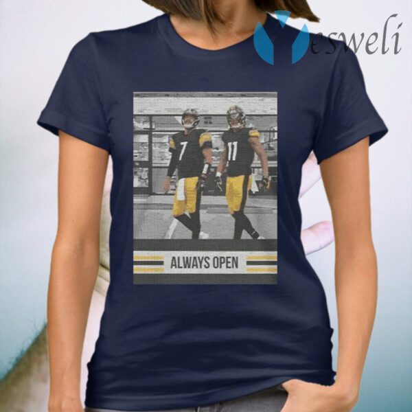 Pittsburgh Steelers Ben Roethlisberger Justin hunter always open T-Shirt