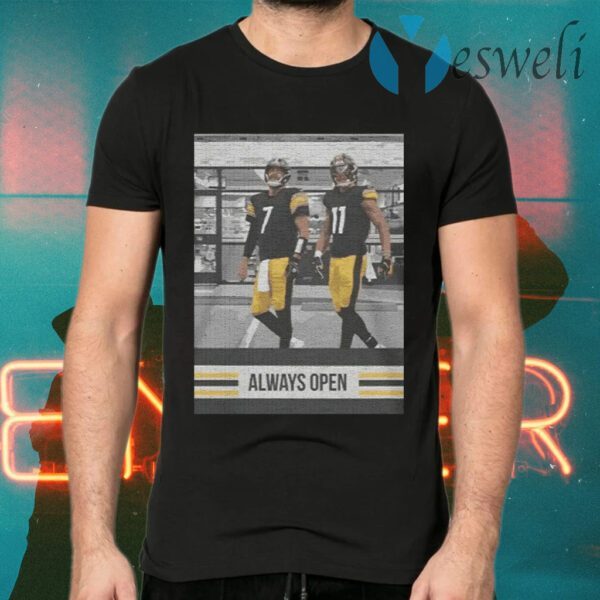 Pittsburgh Steelers Ben Roethlisberger Justin hunter always open T-Shirts