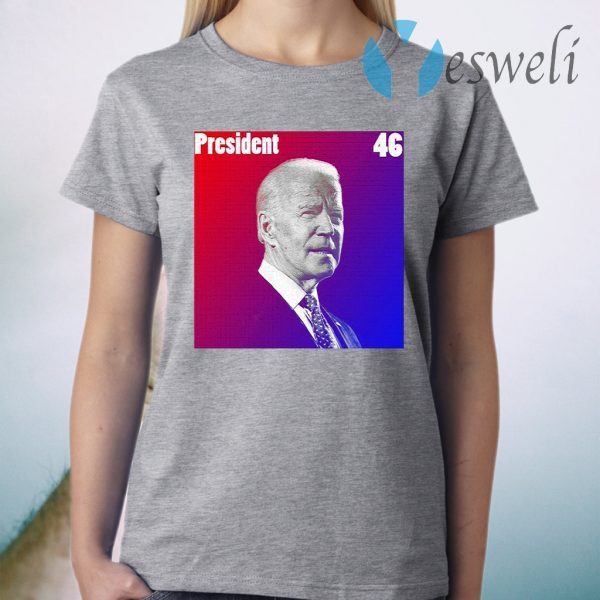 President 46 Joe Biden American solarized Superman T-Shirt