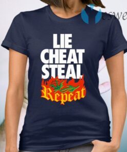 Pro Wrestling Merch Lie Cheat Steal Repeat T-Shirt