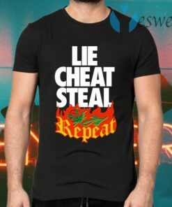 Pro Wrestling Merch Lie Cheat Steal Repeat T-Shirts