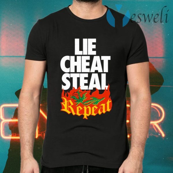 Pro Wrestling Merch Lie Cheat Steal Repeat T-Shirts