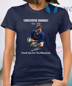 RIP Christophe Dominici 1972 2020 thank you for the memories signature T-Shirt