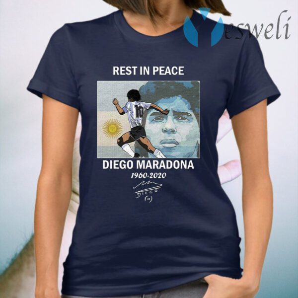 Rest In Peace Diego Maradona 1960-2020 T-Shirt