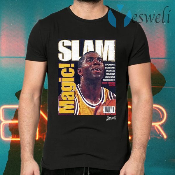 SLAM Cover Tee Magic Johnson Poster T-Shirts