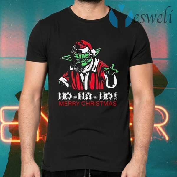 Santa Master Yoda Ho Ho Ho Merry Christmas T-Shirts