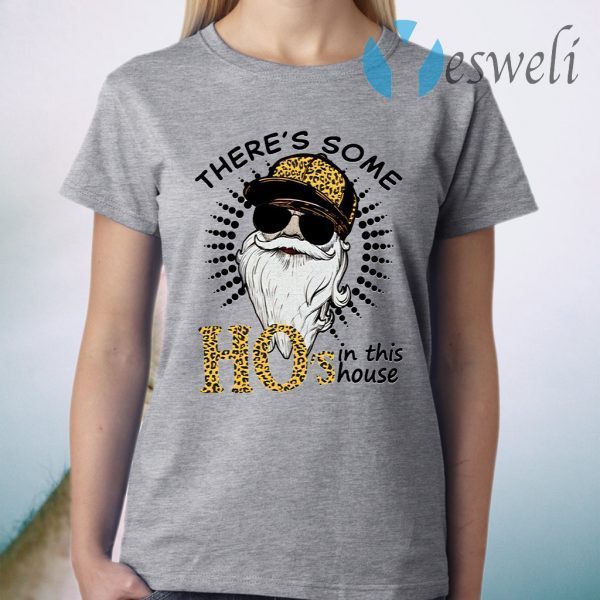 Santa There’s Some Ho’s In This House Leopard T-Shirt