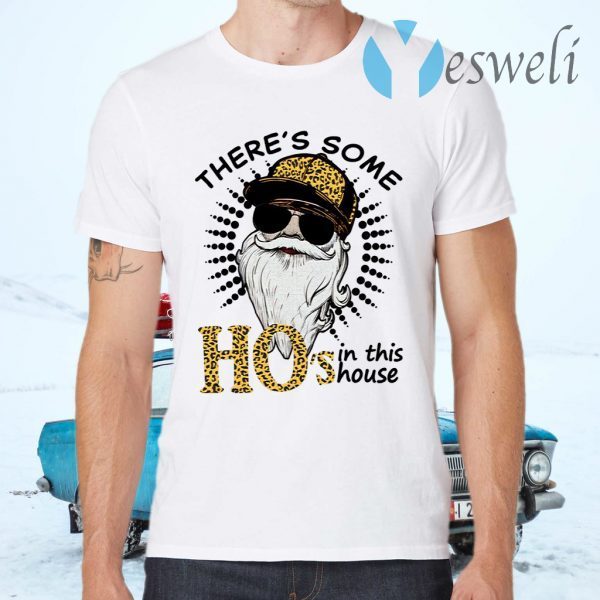 Santa There’s Some Ho’s In This House Leopard T-Shirts