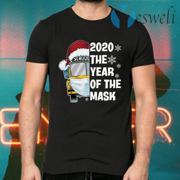 School bus 2020 the year of the mask Christmas T-Shirts