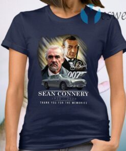 Sean Connery 1930-2020 Thank You For The Memories T-Shirt