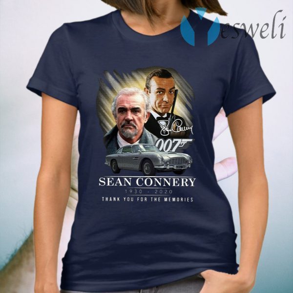 Sean Connery 1930-2020 Thank You For The Memories T-Shirt