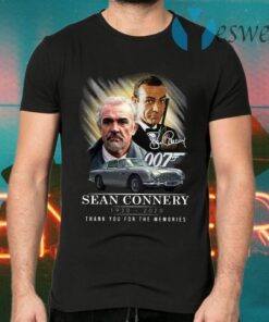 Sean Connery 1930-2020 Thank You For The Memories T-Shirts