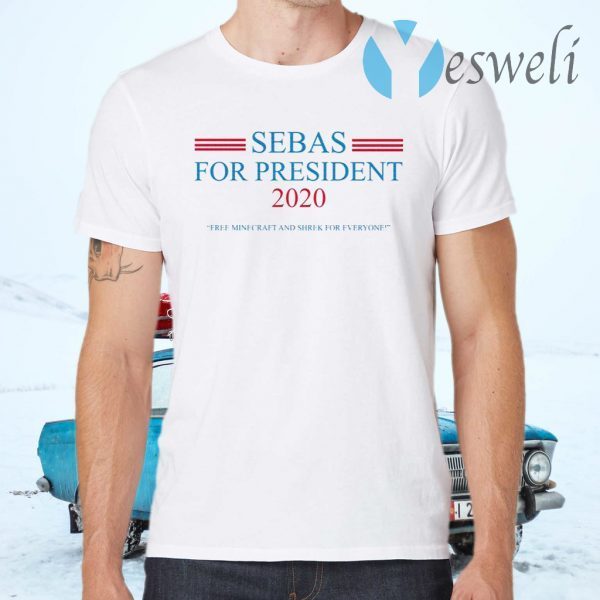Sebas for President Heather Grey T-Shirts