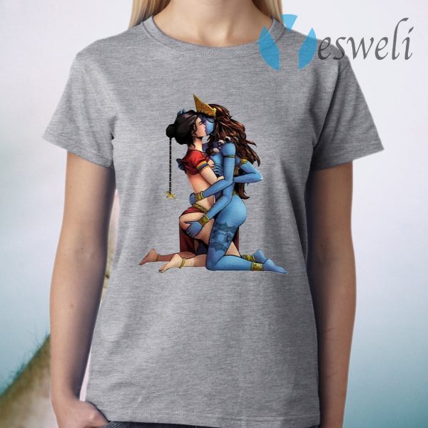 Sexy Hindu Goddess Kali And Sita Hinduism LGBT T-Shirt