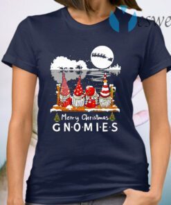 Shinesnow Guitar Shaped Merry Christmas Gnomies Christmas T-Shirt