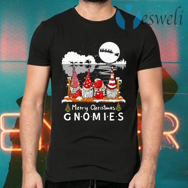 Shinesnow Guitar Shaped Merry Christmas Gnomies Christmas T-Shirts