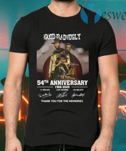 The Good The Bad And The Ugly Movie 54th Anniversary 1966 2020 Thank You For The Memories Signatures T-Shirts