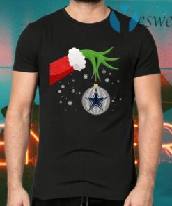 The Grinch Christmas Ornament Dallas Cowboys T-Shirts