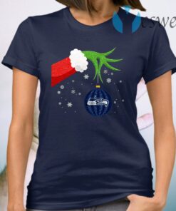 The Grinch Christmas Ornament Seattle Seahawks T-Shirt