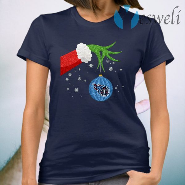 The Grinch Christmas Ornament Tennessee Titans T-Shirt