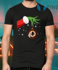 The Grinch Christmas Ornament Washington Redskins T-Shirts