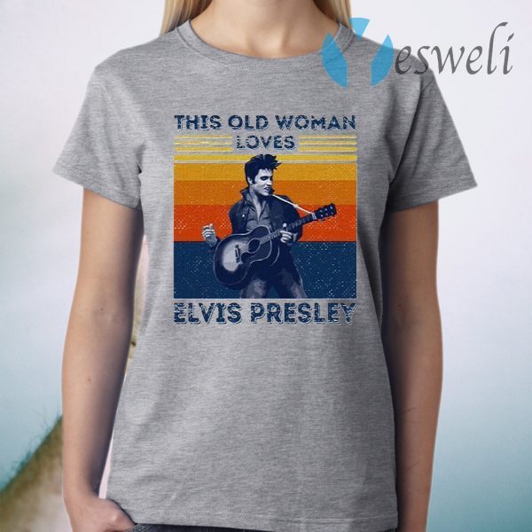 The King This Old Woman Loves Elvis Presley Vintage T-Shirt