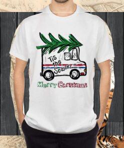 Tis The Season Postal Car Merry Christmas Shirt