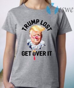 Trump Lost Biden Win Get Over It Presidential Race to White House 2020 T-Shirt