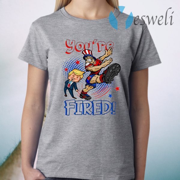 Trump You’re Fired 2020 Uncle Sam Kicking Trump T-Shirt