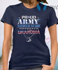 USA Proud Army National Guard Grandpa Veterans Day T-Shirt