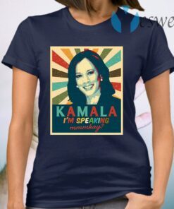 Vintage Retro Kamala Harris I’m Speaking Mr Vice President Portrait Biden Harris 2020 T-Shirt