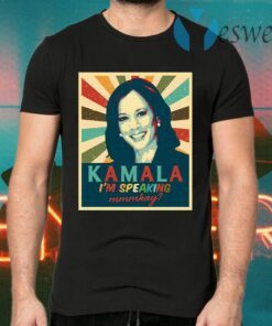 Vintage Retro Kamala Harris I’m Speaking Mr Vice President Portrait Biden Harris 2020 T-Shirts