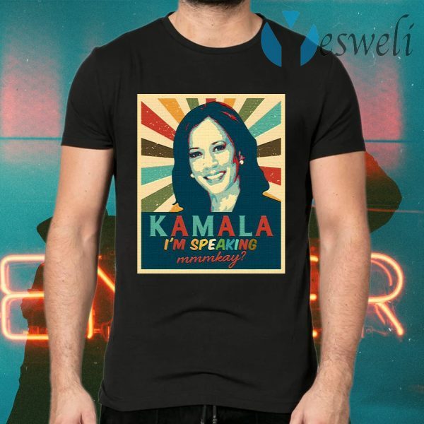 Vintage Retro Kamala Harris I’m Speaking Mr Vice President Portrait Biden Harris 2020 T-Shirts