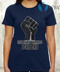 Vote with Black Lives Matter Raised Fist with Biden & Harris T-Shirt