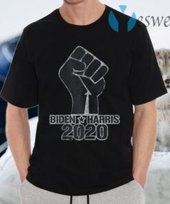 Vote with Black Lives Matter Raised Fist with Biden & Harris T-Shirts