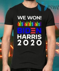 We Won Biden Harris 2020 For President LGBTQ Election Celebrate T-Shirts