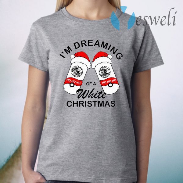 White Claw Ho Ho Ho I’m Dreaming Of A White Christmas T-Shirt