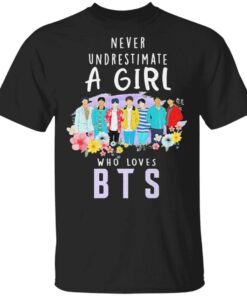 Never underestimate a girl who loves BTS T-Shirt