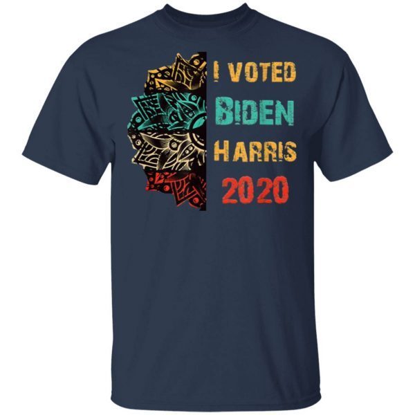 I Voted – Biden Harris 2020 vintage retro Gifts T-Shirt