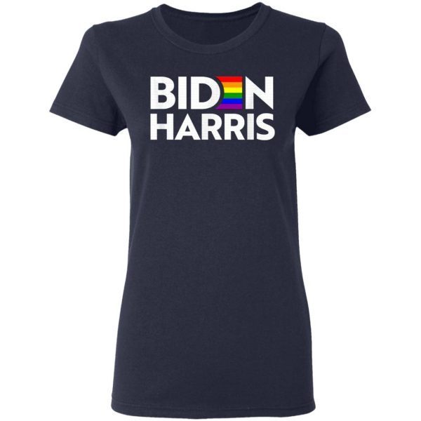 Vote Biden Harris President LGBT LGBTQ Pride Flag Joe Kamala T-Shirt