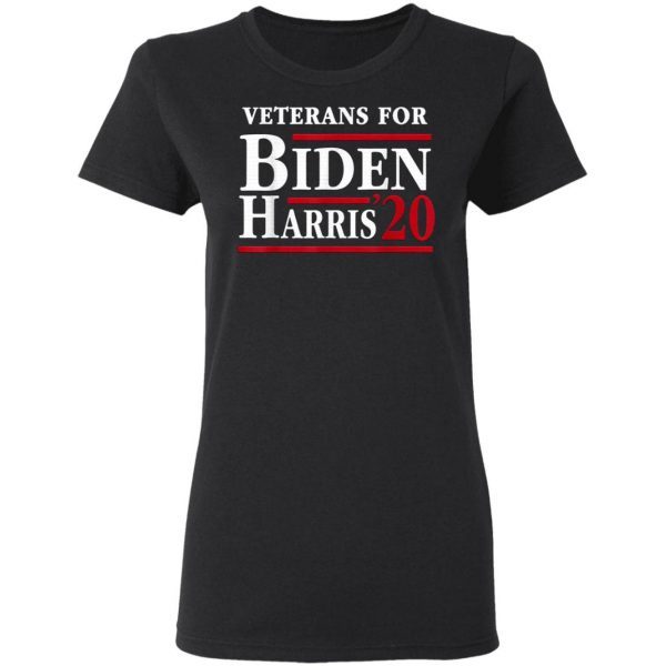 Veterans For Joe Biden Kamala Harris 2020 Election T-Shirt
