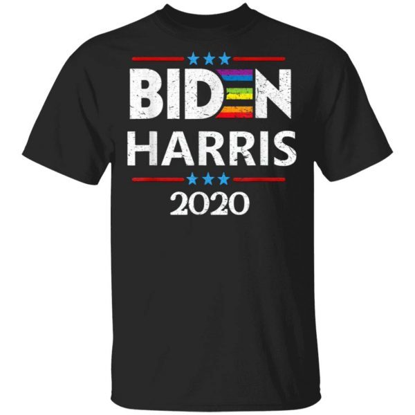 Joe Biden 2020 Kamala Harris Rainbow Gay Pride LGBT Election T-Shirt