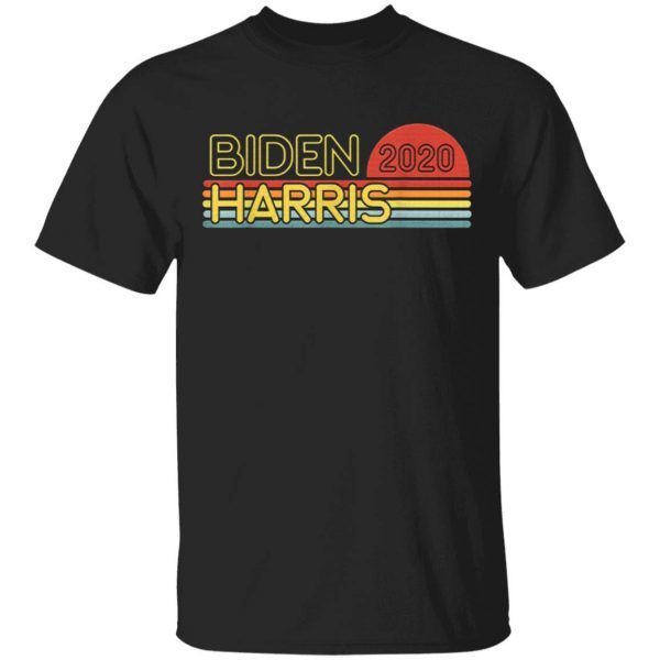 Biden Harris 2020 Retro Rainbow Vintage Design T-Shirt