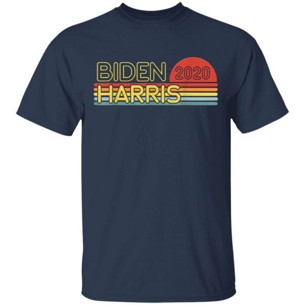 Biden Harris 2020 Retro Rainbow Vintage Design T-Shirt