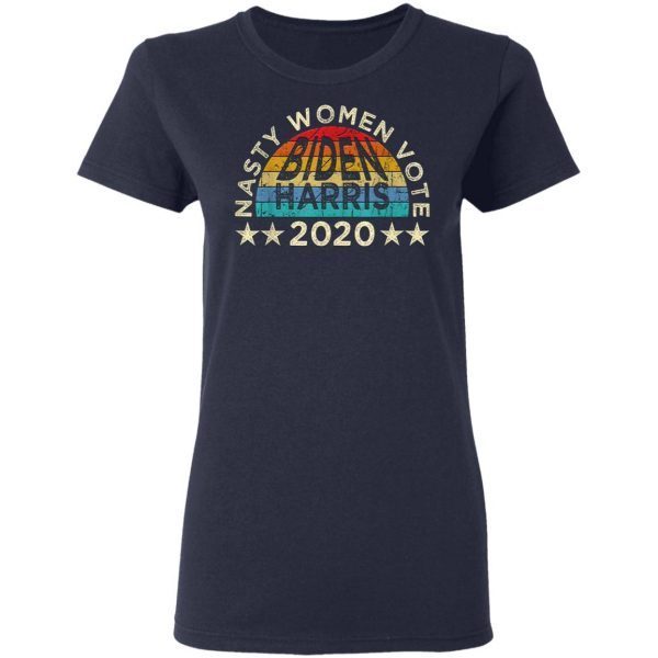 Vintage Nasty Women Vote Harris Biden 2020 Feminist Election T-Shirt