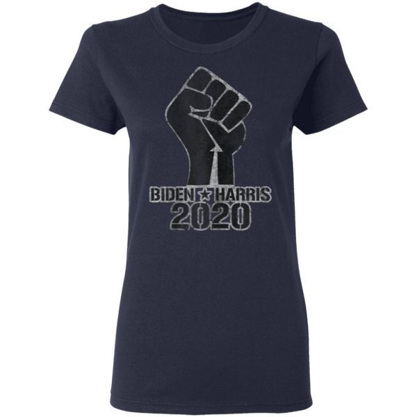 Vote with Black Lives Matter Raised Fist with Biden & Harris T-Shirt